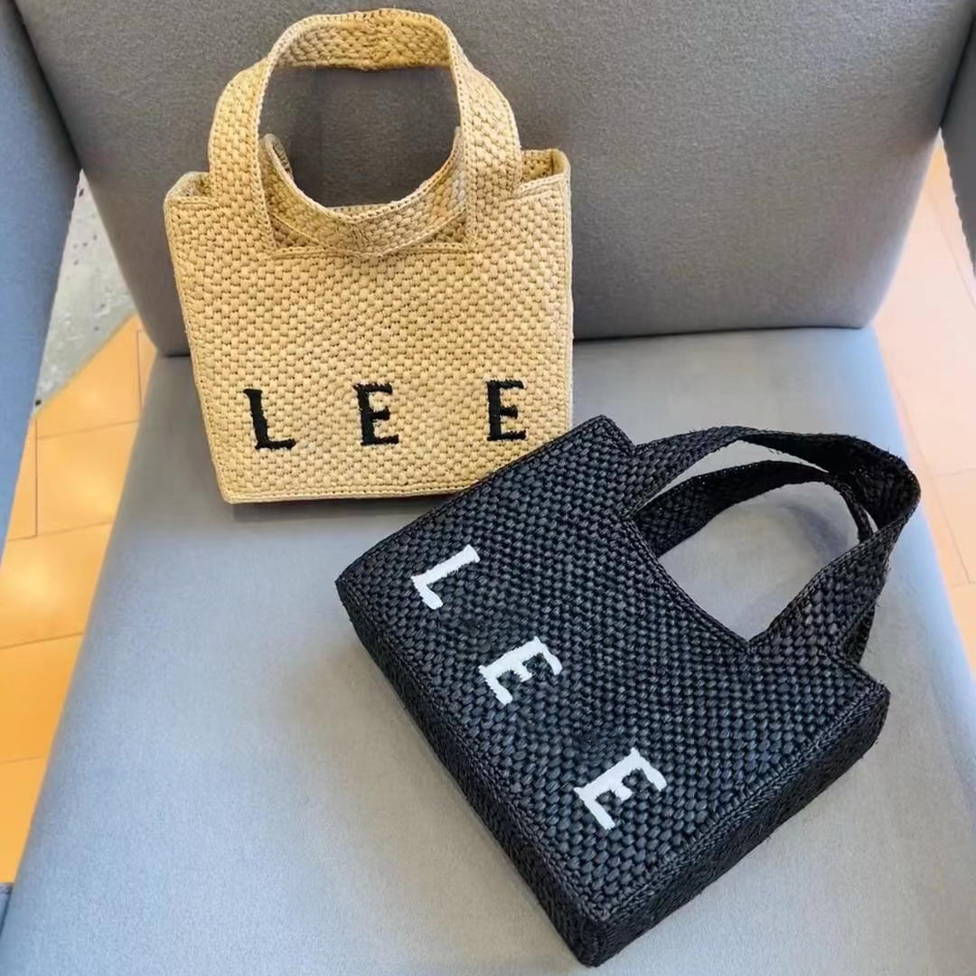

envelope trunk Womens underarm straw mens Stuff Sacks luxurys Designer Shoulder Bags Cross Body Shopping Beach hand bag pochette Tote Clutch bag lady fashion Basket, Khaki