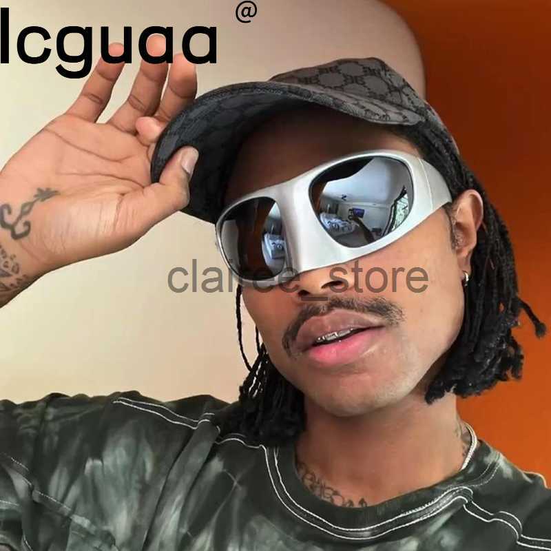

Sunglasses Y2K Oversized Luxury Brand Designer Nose Masked Sunglasses 2000'S Suglasses Women 2023 Lentes De Sol Para Mujeres J230627