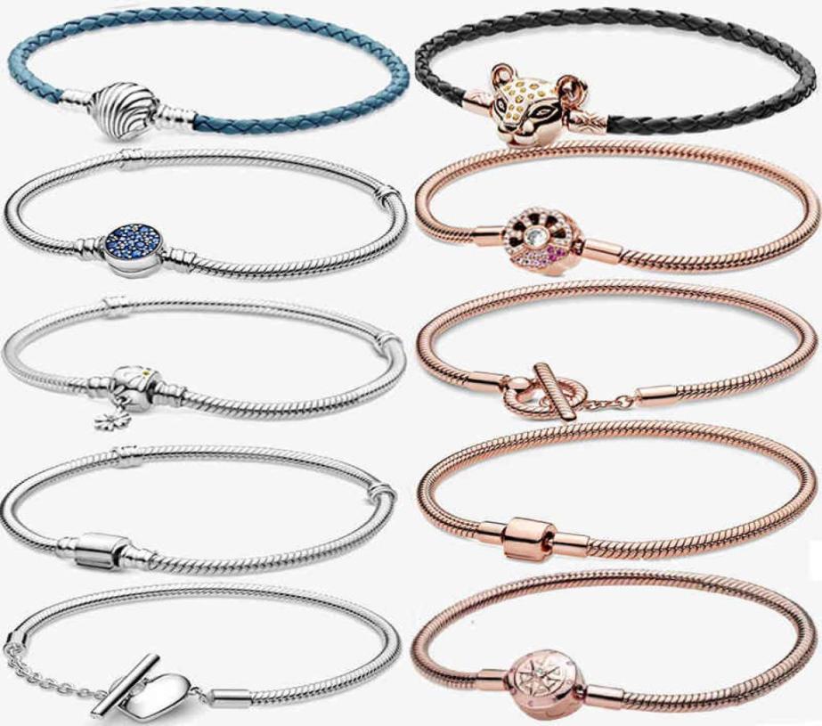 

Selling Natsuki 925 Sterling Silver Bracelet Rose Golden Color Daisy Flower Barrel Clasp Chain Bangle Women Jewelry1748375