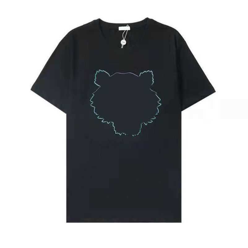 

Womens Designer t Shirt Kenz Mens Tshirt Summer Streetwear Short Sleeve Tiger Head Embroidery with Letters Printing Loose Tees Trend Ysy0