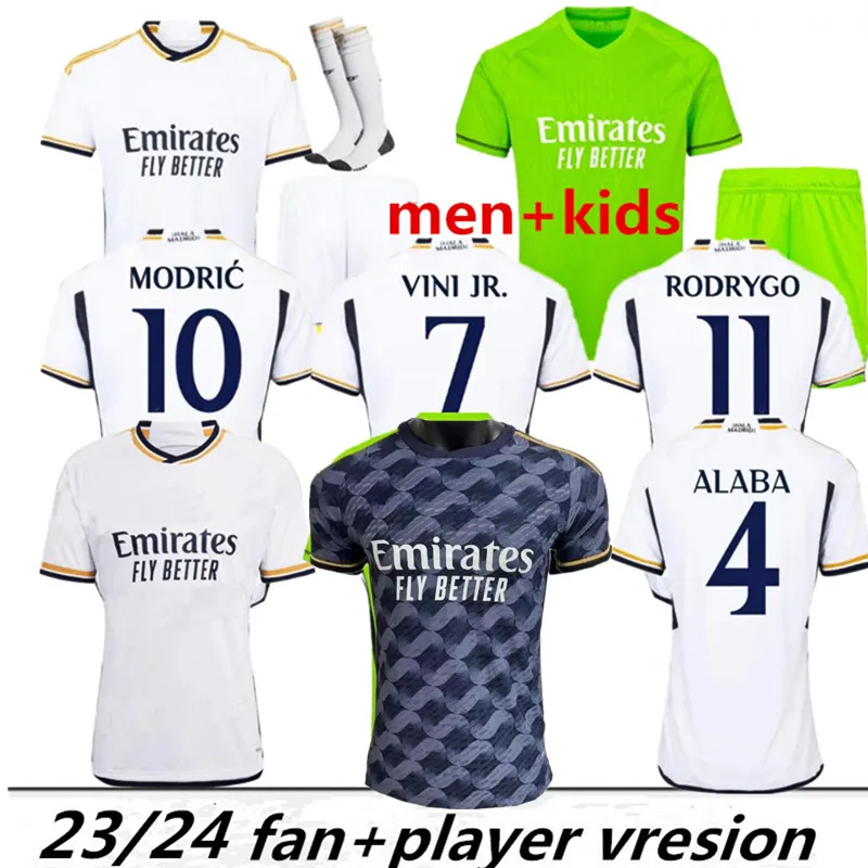

2023 BELLINGHAM RODRGO 23/24 2024 MBAPPE soccer jerseys football shirt VINI JR CAMAVINGA ALABA MODRIC VALVERDE camiseta kids COURTOIS goalkeeper player version