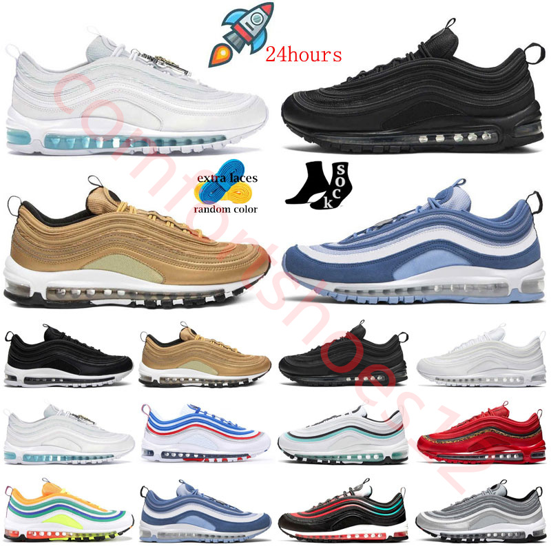 

2023 max 97 Triple White Silver Bullet Black Metallic Gold Sean Platinum Tint Wotherspoon Shoes Patta Wheat Burgundy Trainers Men Women Sports Sneakers Outdoor, Color #9