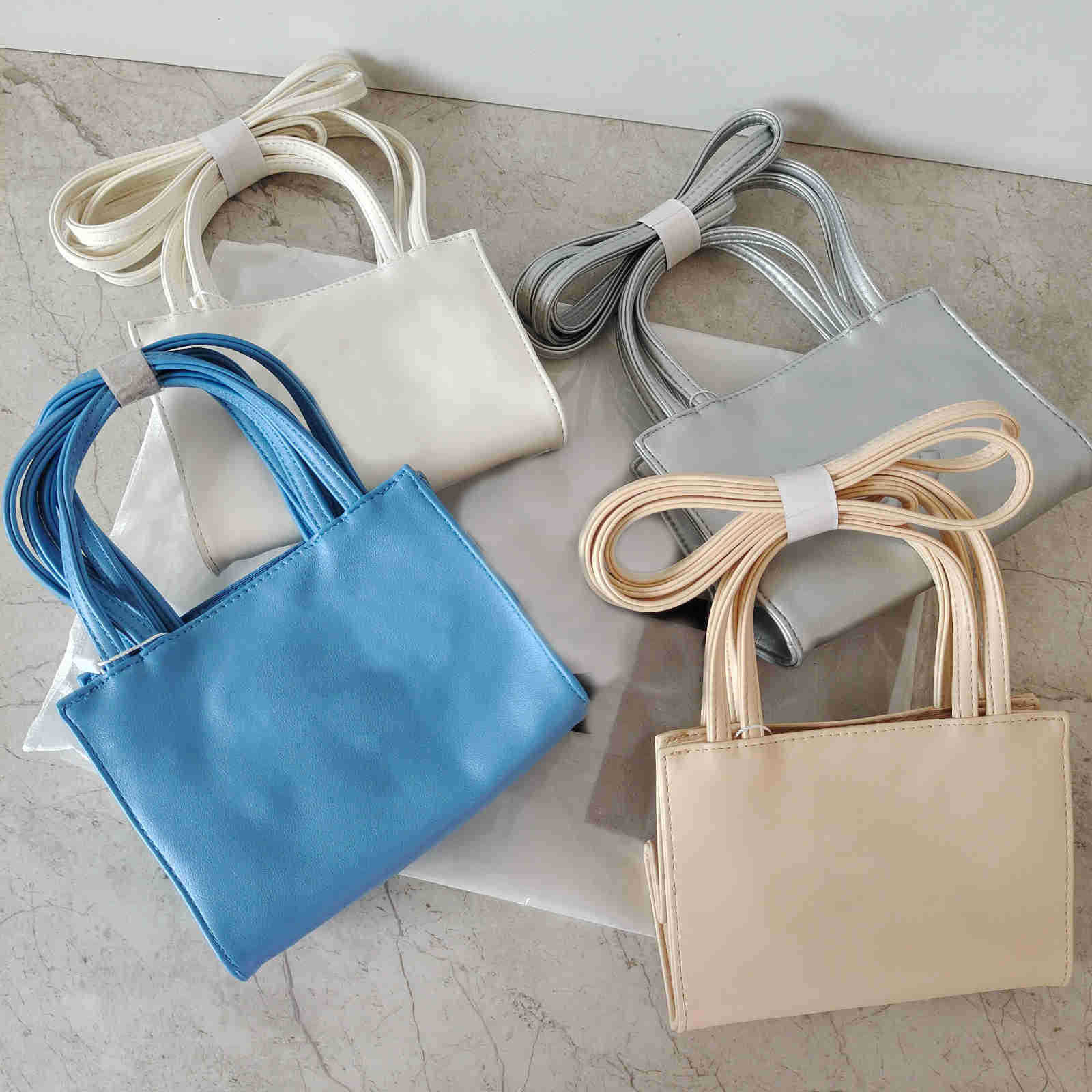 

Designer Telfars Crossbody Shopping Bag Female Shoulder Bags Tote bags Fashion Handbag PU Leather Messenger Purse Bags for Women, Skyblue