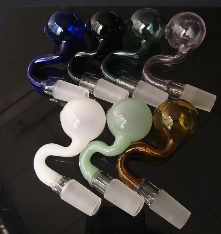 

Bubbler Oil Burners Pyrex Smoking Thick Glass Burner Pipe with 14mm 18mm Male Female Joint Adapter for Water Pipes Bong