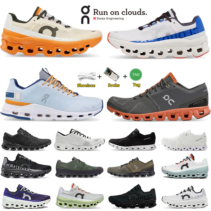 

on cloud X nova 1 On Running Cloudmonster shoes Womens Sneakers Onclouds 3 Mens Trainers All Black White Glacier Grey Meadow Green, Color#1