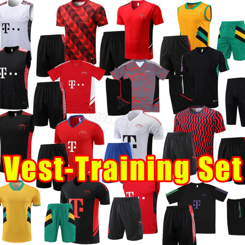 

MANE 2023 2024 Bayern Soccer tracksuits Upamecano PAVARD Munich Goretzka NEUER MULLER LEWANDOWSKI SANE Kimmich 23 24 football shirt Vest POLO training set pants, As shown