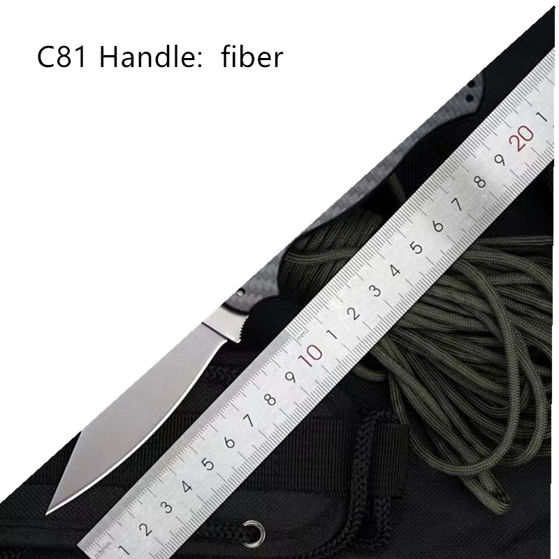 

C81 Folding Knife 3.2 " 54-55HRC 440 Steel Satin Plain Blade Polymer Handle Hunting Camping 21.1CM KNIVES