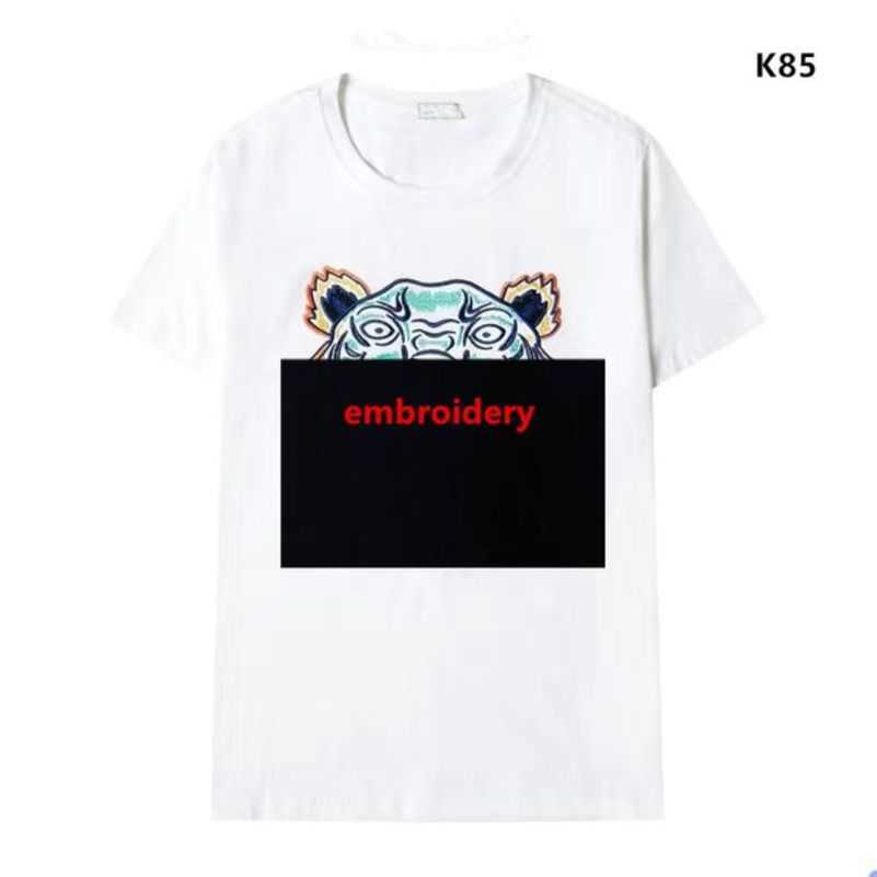 

Kenz Tiger Tshirts Mens Designer Streetwear Tees Madam Summer Tops with Tiger and Embroidered Version 100% Cotton Hiphop Styles T-shirts Asian Size S-2xl Tshu