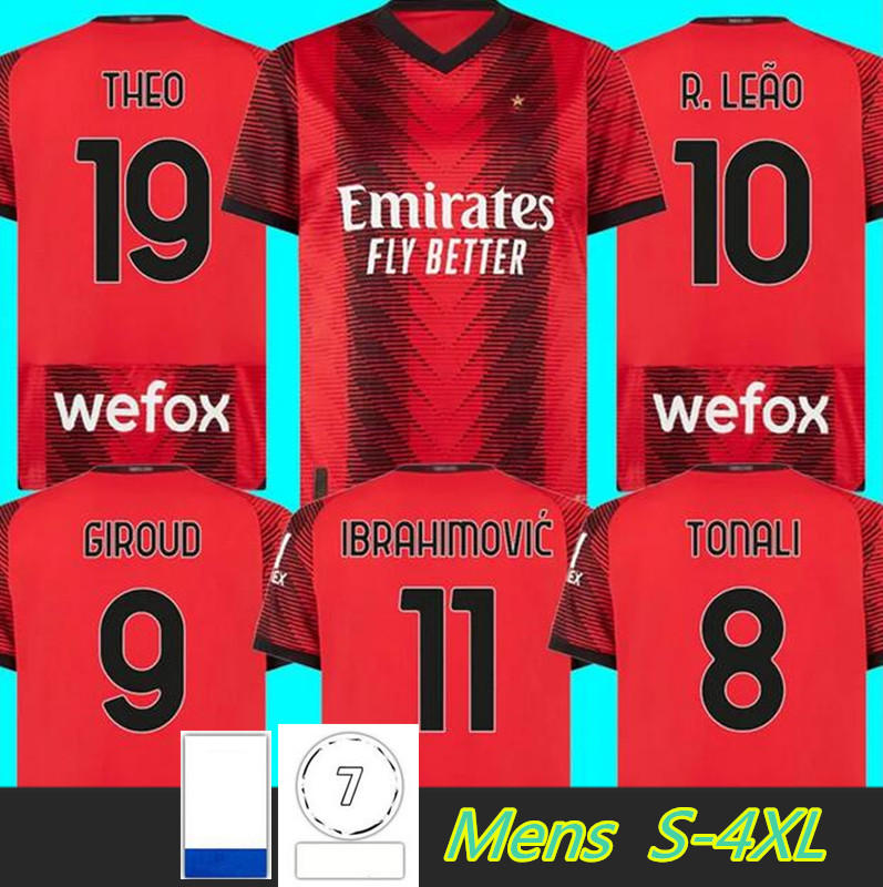 

AC Soccer jerseys GIROUD 2023 IBRAHIMOVIC MAIGNAN TONALI BRAHIM Kessie THEO 23 24 Men football shirts