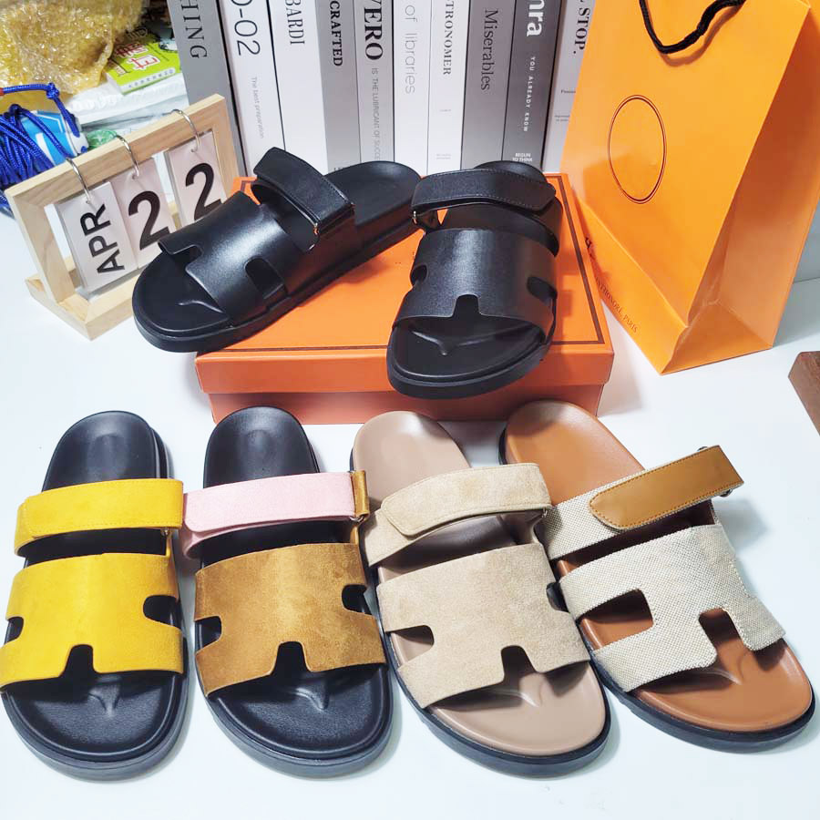 

Sandals Classic Genuine Leather Slippers Designer Slides Women Flat Slide Flip Flops Crocodile Skin Sandal Womens Shoes Fashion Slipper, #2