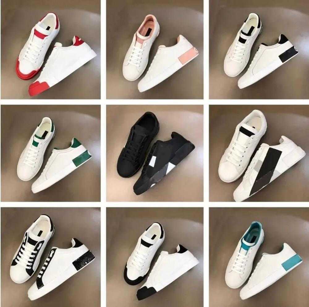 

Designer Shoes Famous Brand Portofino dg dolce and gabbana gabana Sneakers White Black Nappa Leather Calfskin Skateboard Walking Man Women Comfort high top, As