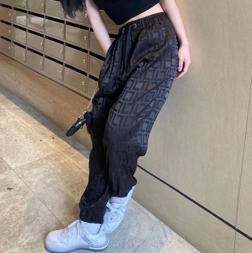 

Designer casual women pants F letter print Summer slim tracksuit pants corset foot trend comfortable and lightweight, Modal---03