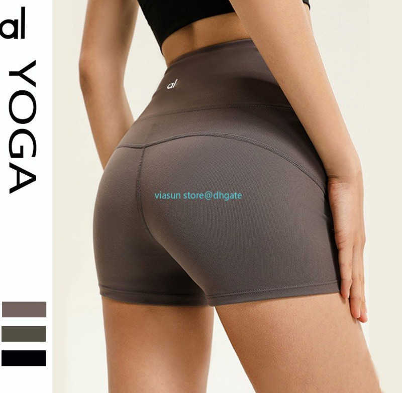 

Alos Yoga Outfits Suit Align Women's Sports High Waist Shorts 4-point Pants Running Fitness Gym Underwear Workout Leggings, Have logo