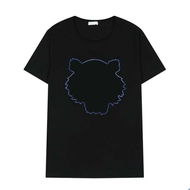 

Womens Designer t Shirt Kenz Mens Tshirt Summer Streetwear Short Sleeve Tiger Head Embroidery with Letters Printing Loose Tees Trend Wmfv, 23