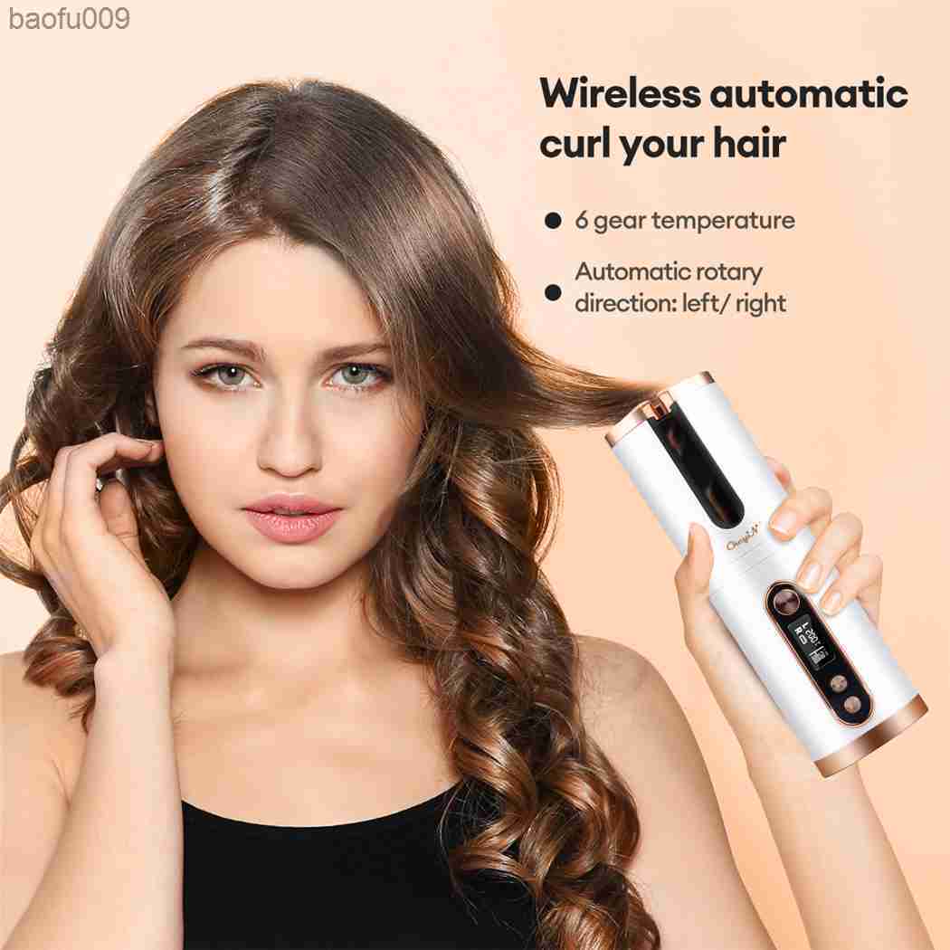USB hair curler / Wireless hair curling charging cross-border best-selling automatic hair curler lazy person's hair curler L260129-image-879723759