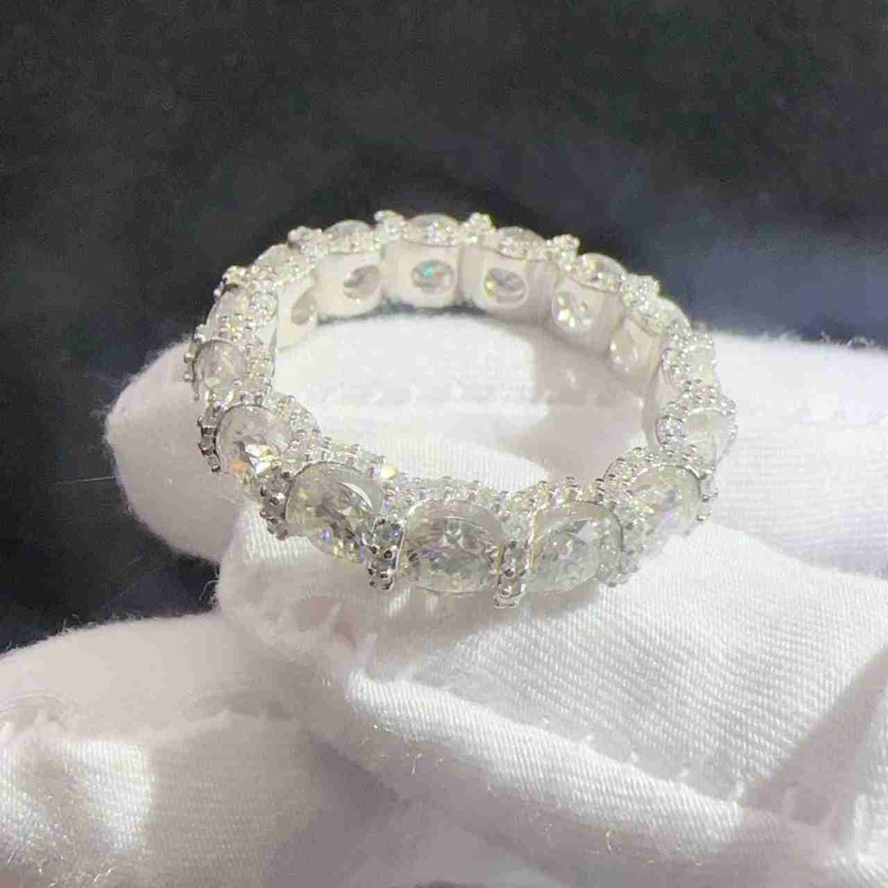 

Pass Diamond Tester Gold Plated 925 Sterling Silver Vvs Moissanite Mens Rings
