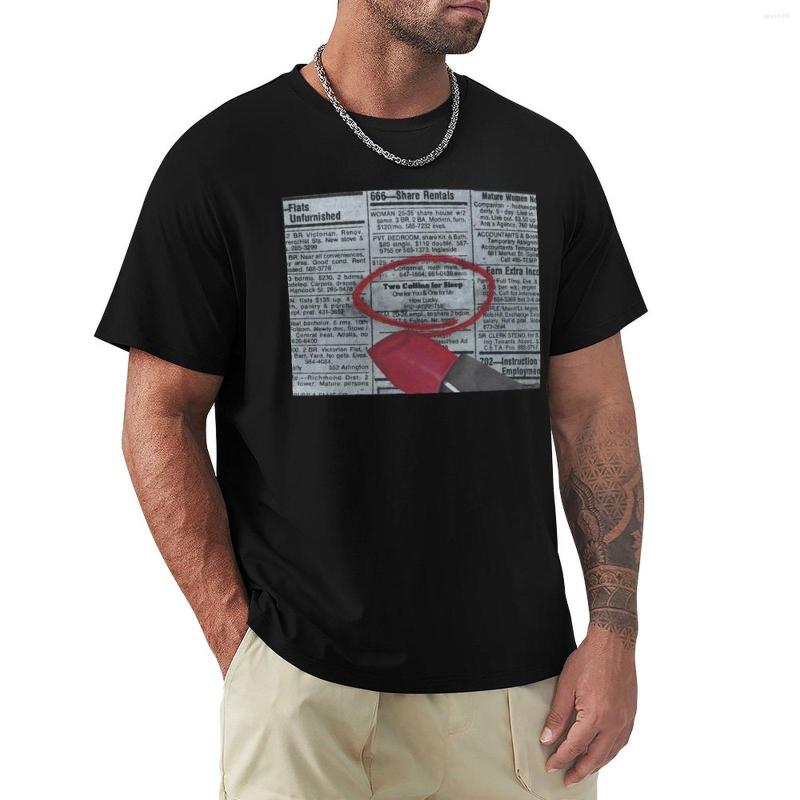 

Men's Polos 2 Coffins T-Shirt Man Clothes Summer Custom T Shirt Funny Shirts For Men, White