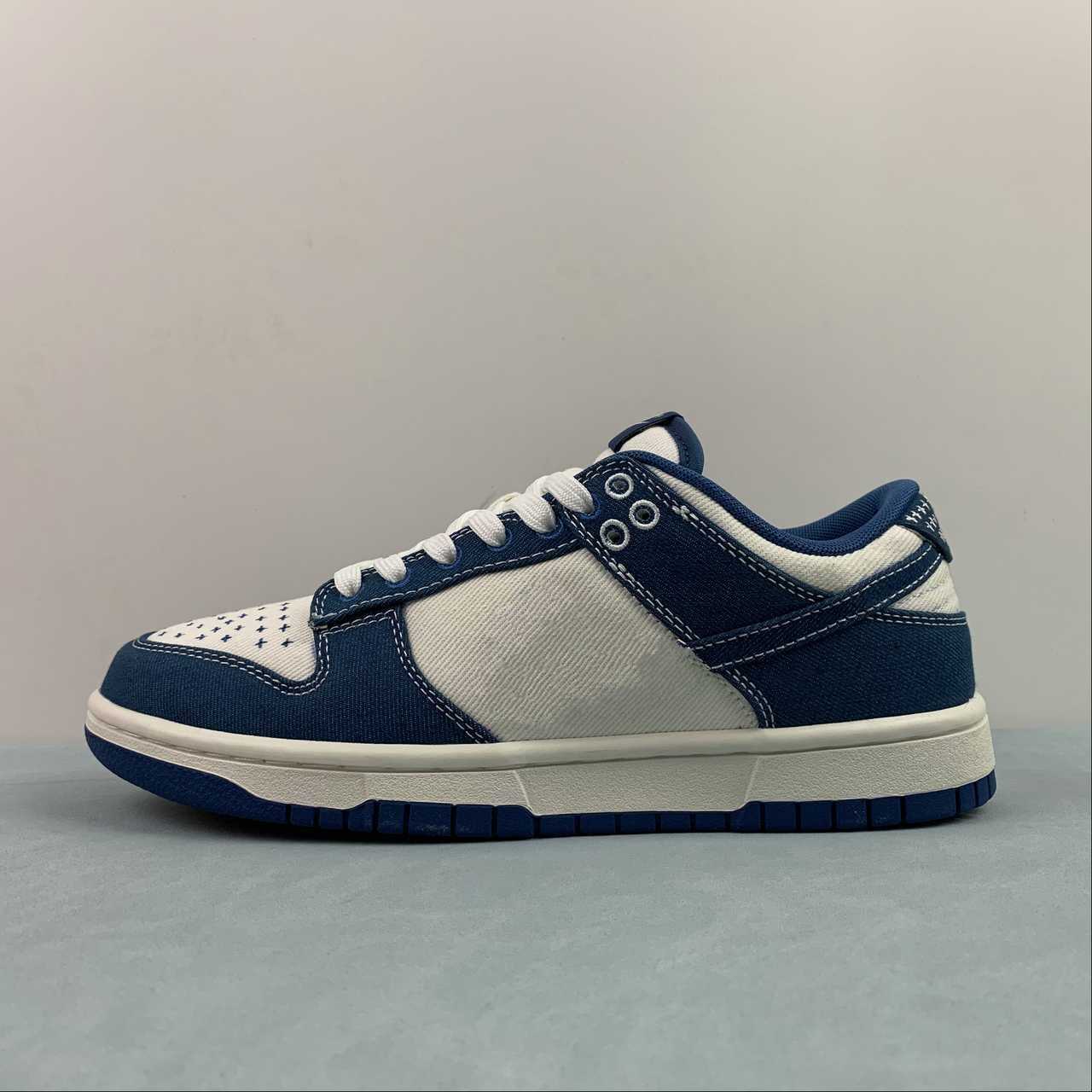 

Hot New Industrial Blue Low Sashiko Men Women Running Shoes Summit White Industrial Blue DV0834-101 Sports Shoes US 4Y-12 EUR 36-46