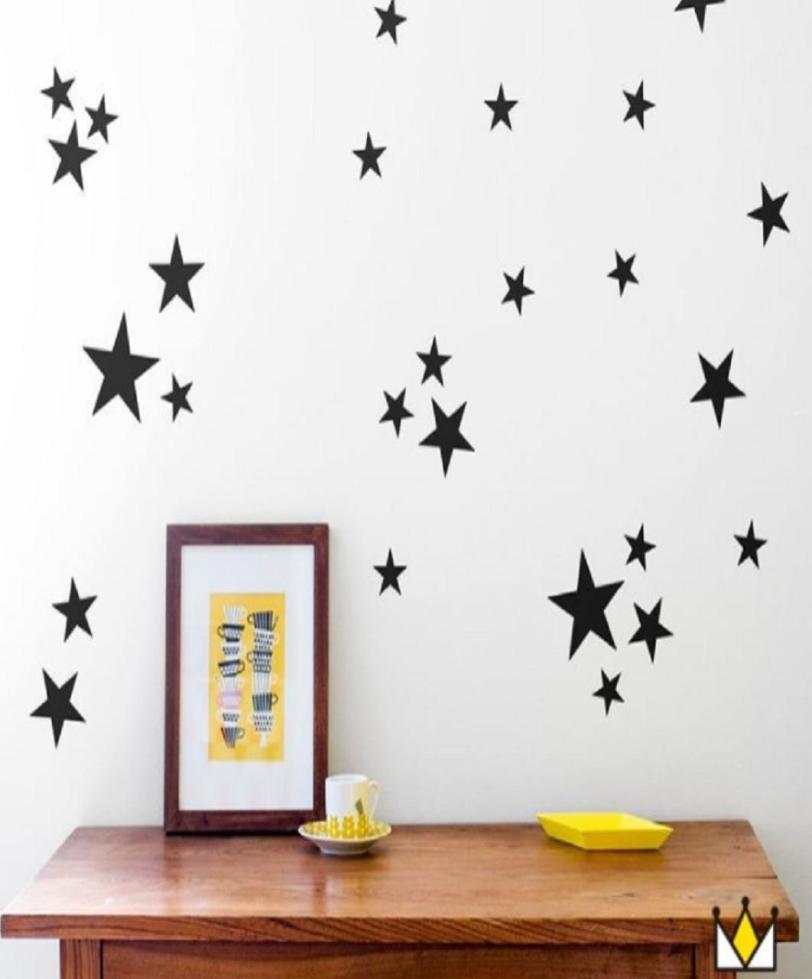 

Stars Wall Decals 39 Decals Wall Stickers Removable Home Decoration Easy to Peel Stick Painted Walls for Baby Kids Nursery Bedro1433463