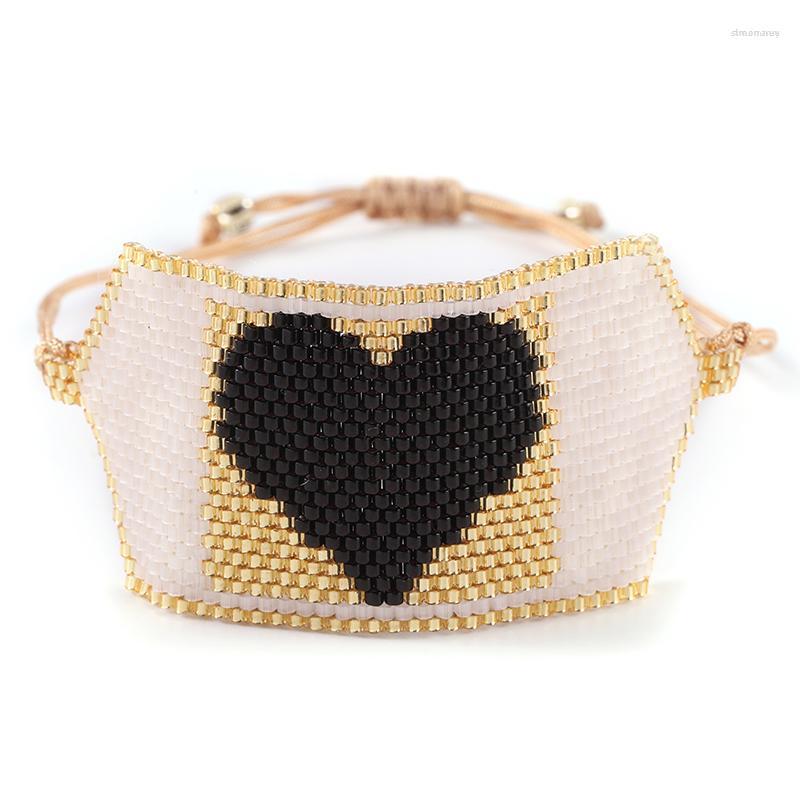 

Strand BLUESTAR Trendy MIYUKI Bracelet For Femme Jewelry Heart Pattern Pulseras Mujer Moda Handmade Woven