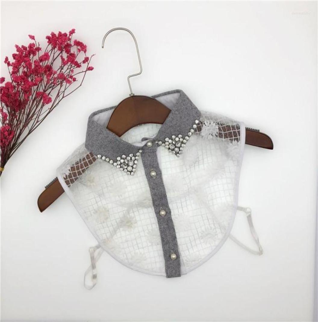

Bow Ties Summer Fake Collar For Women Shirt Detachable Lace Floral Kraagie Nep Vestido Tie Blouse False Decorative Donn223040990