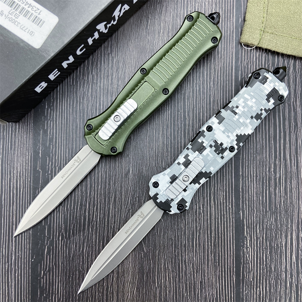 

Benchmade BM 3300 Mini Infidel Camping Pocket knives 440C Blade Zinc Alloy Handle Auto Outdoor Tactical Survival Military Knife EDC Tools 535 533 3200 3655
