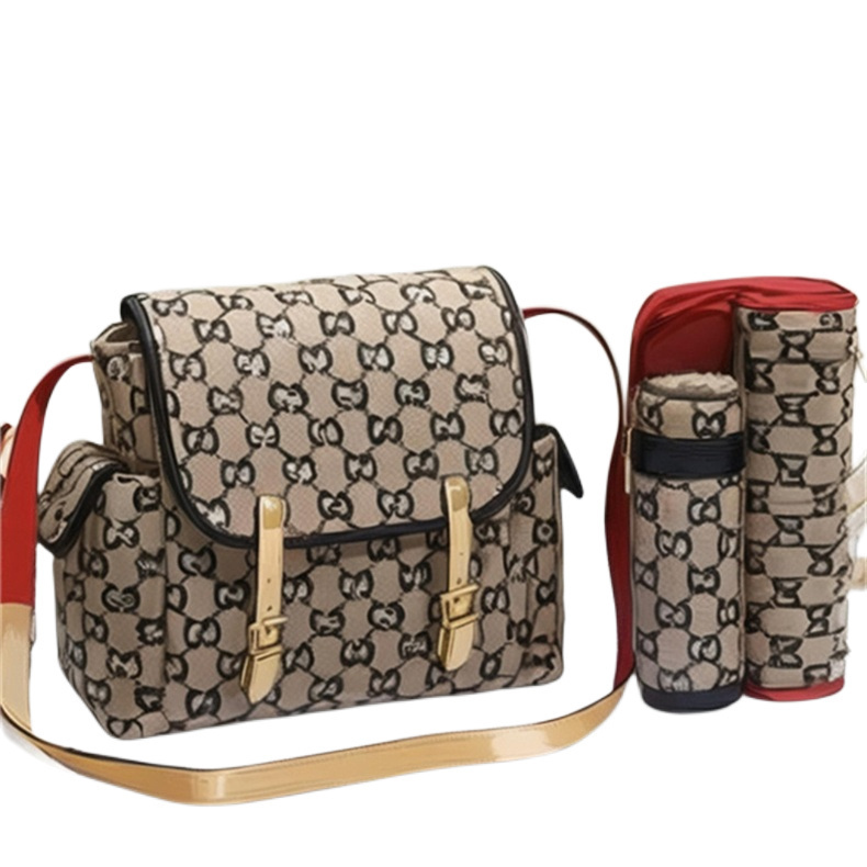 

The latest mother bag baby designer care diaper bag high quality 3 piece set boys and girls mother bag replacement pad bottler 3 / set #023