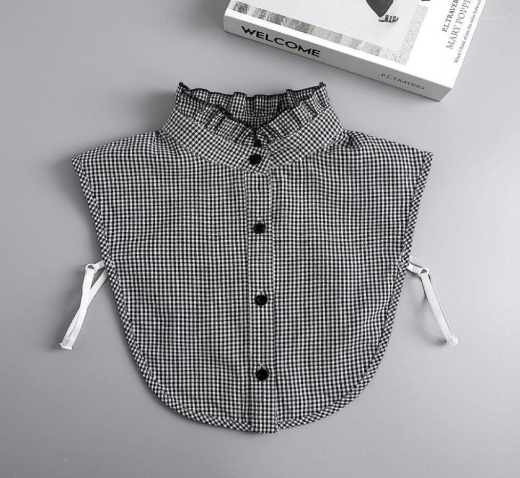 

Bow Ties Sitonjwly Women Adult Fake Collar Laides Lapel Solid Color Detachable Shirt Female False Blouse Top Decor Donn222033754