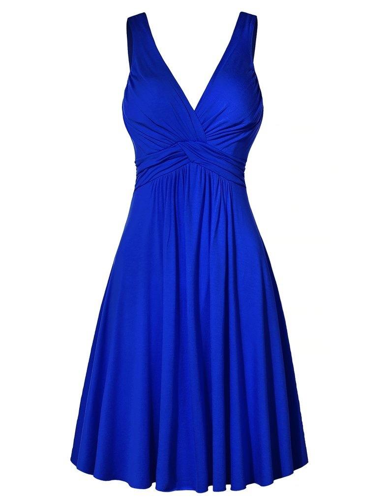 

Dresses Women Tank Top Sleeveless V Neck Front Wrinkle Aline Midi Dress 2022 Summer Sundress Yellow/royal Blue/black/wine Red