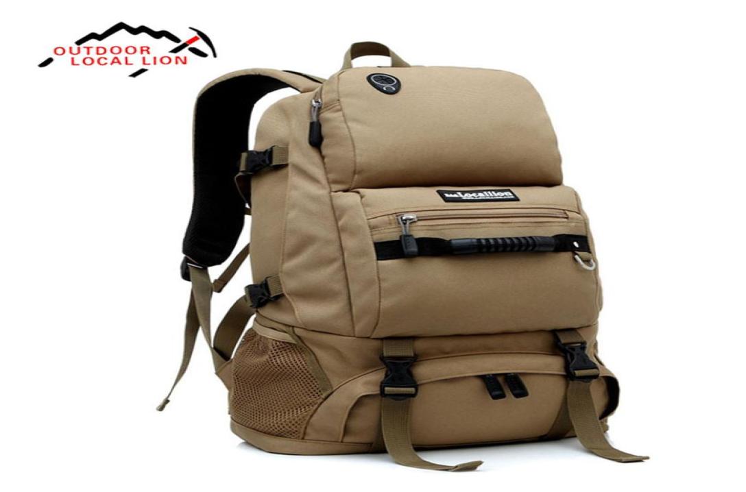 

LOCAL LION 40L Shoulder Bag Backpack Waterproof Bag With Shoes Compartment For Traveler Hiking Mountaineering 0652788212, Red