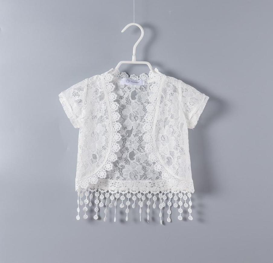 

New Summer Girls Bolero Baby Kids Lace Cardigan Girls Short Jacket Fashion Children Clothing2922086, White