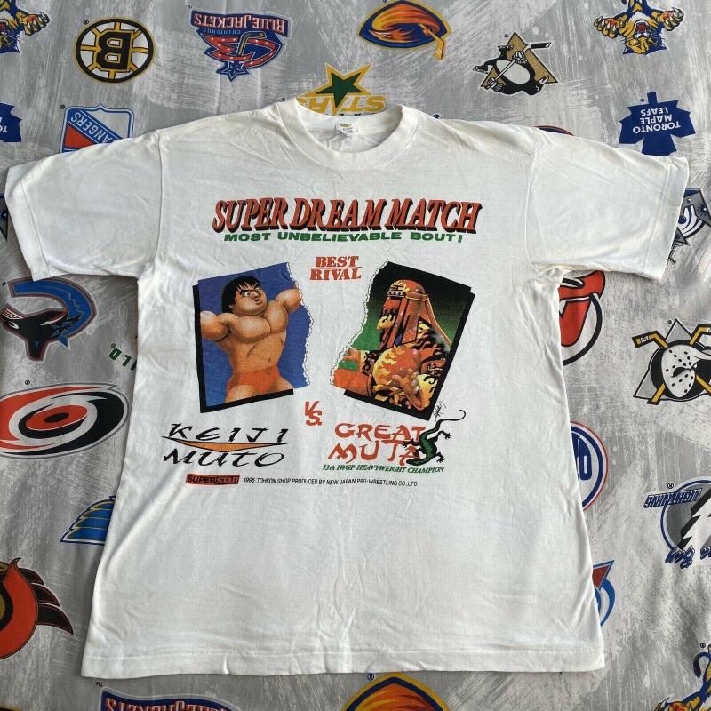 

Women's T Shirts Keiji Muto Vs Great Muta Super Dream Match Shirt Njpw 1995 Original Large, Be