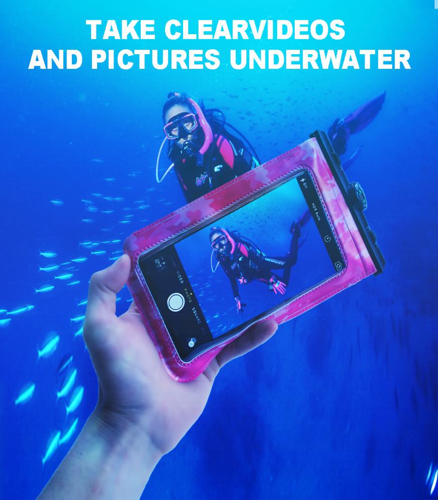 

Universal Waterproof Case for Outdoor Activities Water Proof Dustproof Antioil Case for iPhone X87plus6s Samsung Etc Smar9172573, Red