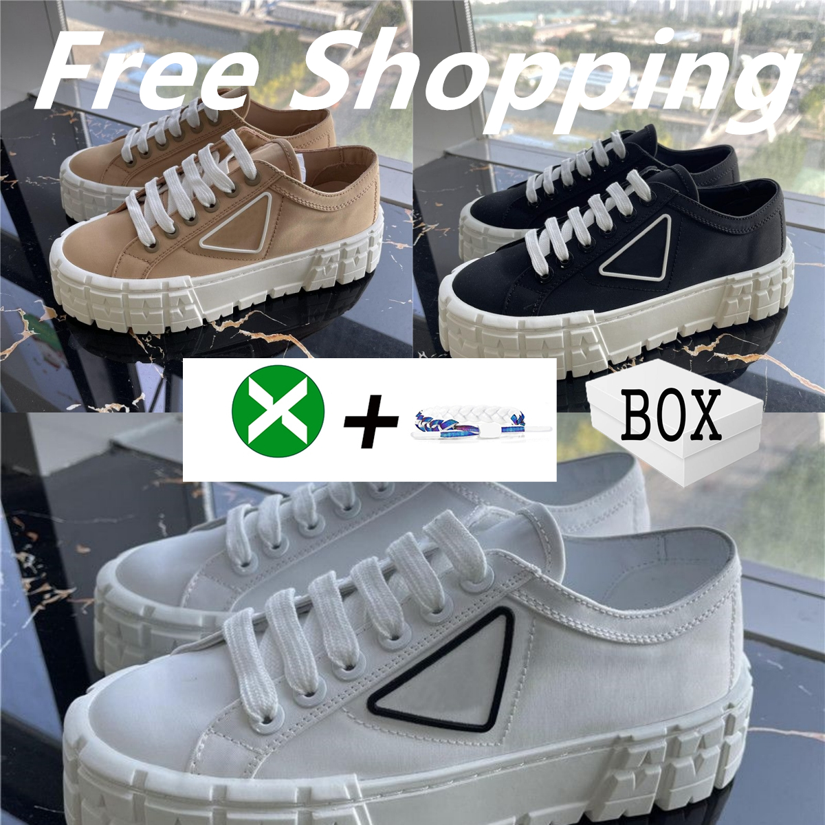 

2023 With Box Wholesale Designer Sneakers Sports Trainers Casual Shoes Brand Dunks Trainers Luxury Sneaker Fashion Platform Black Solid Women Shoes