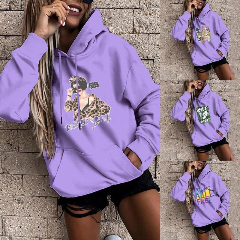 

Men' Hoodies Slim Fit Hooded Sweatshirt Personality Hoodie Polyester Cotton Tops Autumn And Winter Womens Harajuku Long Sleeve, Purple