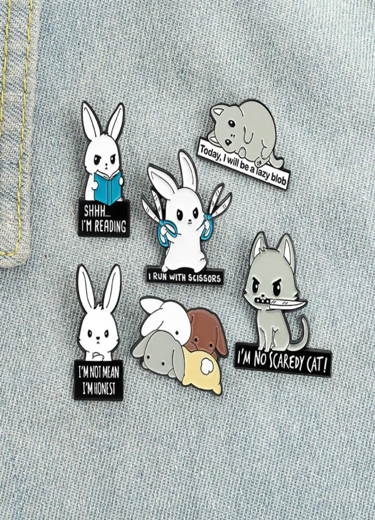 

Cute Enamel Hamster Brooch Pins Mouse Cartoon Animal Lapel Pin Bag Tops Cosage for Women Children Fashion Jewelry4791901, White