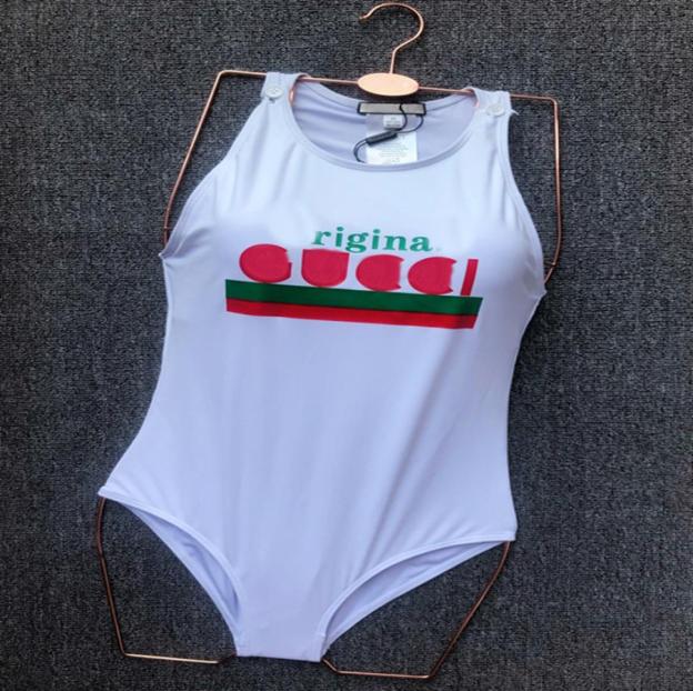 

21ss Fashion Women039s Swimsuit Sexy Girl Bathing Suit Summer Beach Swimwear Letter Striped Pattern Print Women Bikinis One Pie7368505