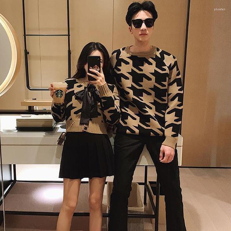 

Women' Knits A GIRLS Cardigan Women Couple Cropped Sweet Dating Spring Knitted Casual Daily Holiday Autumn O-neck Student Female Sweaters, Coffee with bow