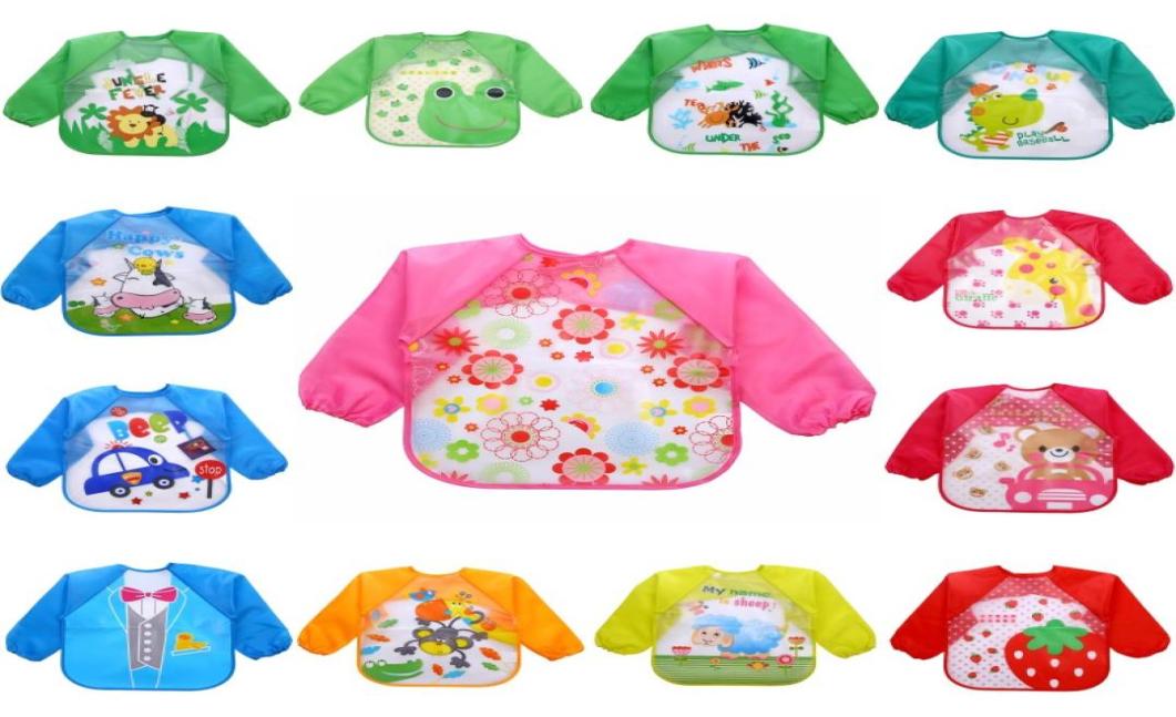 

Waterproof Full Sleeve Bibs Children Apron Long Sleeve Feeding Bibs Kids Eating Breastplate Kid Baby Cloth Stuff3796140