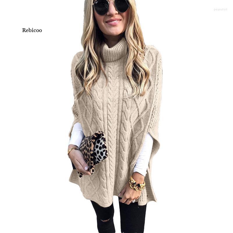 

Women' Sweaters 5Xl Women' Turtleneck Knitted Sweater Autumn Winter Seven Sleeve Elegant Pullover Tops Knitwear Female, Black