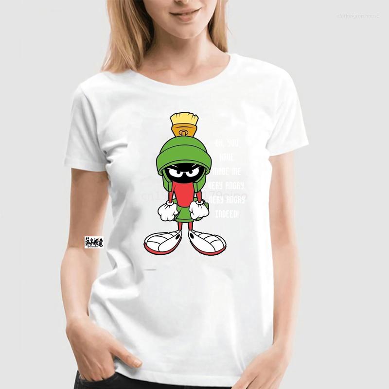 

Women' T Shirts Men Shirt High Quality Marvin Martian Ufo Black 100 Cotton Funny T-shirt Novelty Tshirt Women, Pink(women)