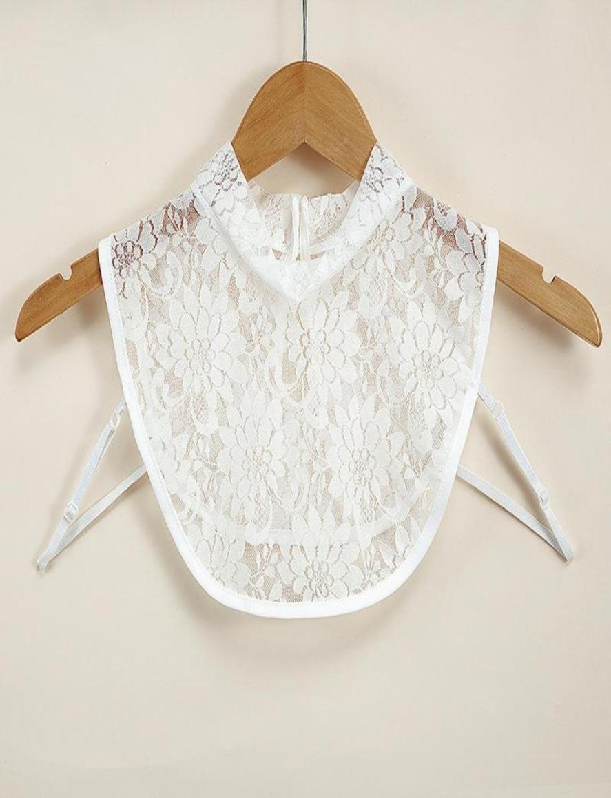 

Bow Ties Women Floral Lace Stand Fake Collar Blouse Decor Vintage Detachable Shirt False Lapel Clothes AccessoriesBow2125616