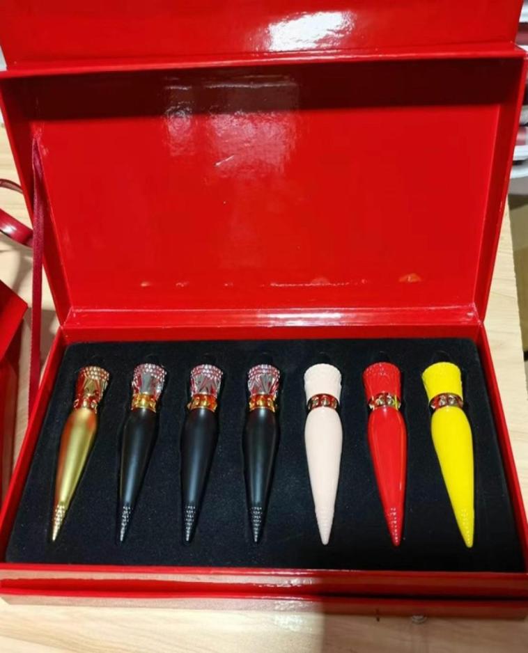 

EPACK Lip Gloss Beauty Cosmetics 7pcs Lipgloos Lipstick Set Waterproof Nude Color Makeup For 6853617, Army green