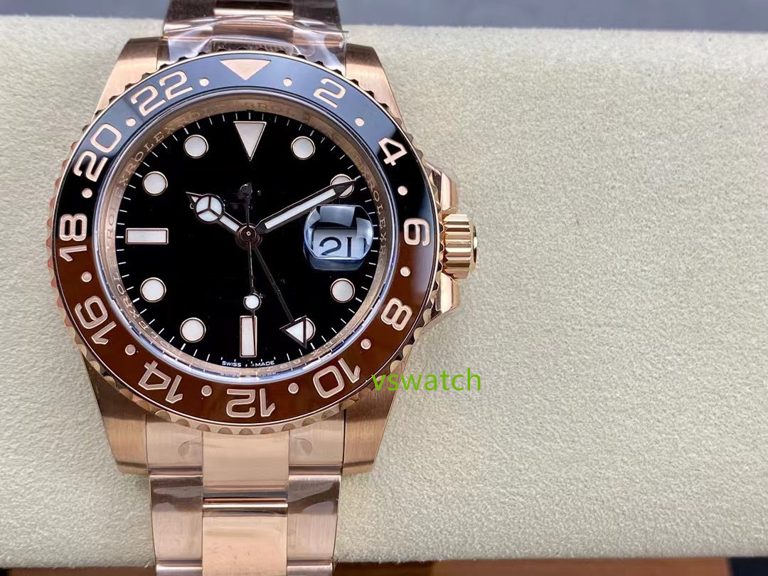 

C+ watch 3285 Mechanical movement Diameter 40MM 18k gold pieces electroplated 18k thick gold layer 904L steel Ceramic rim Sapphire crystal glass, Orange