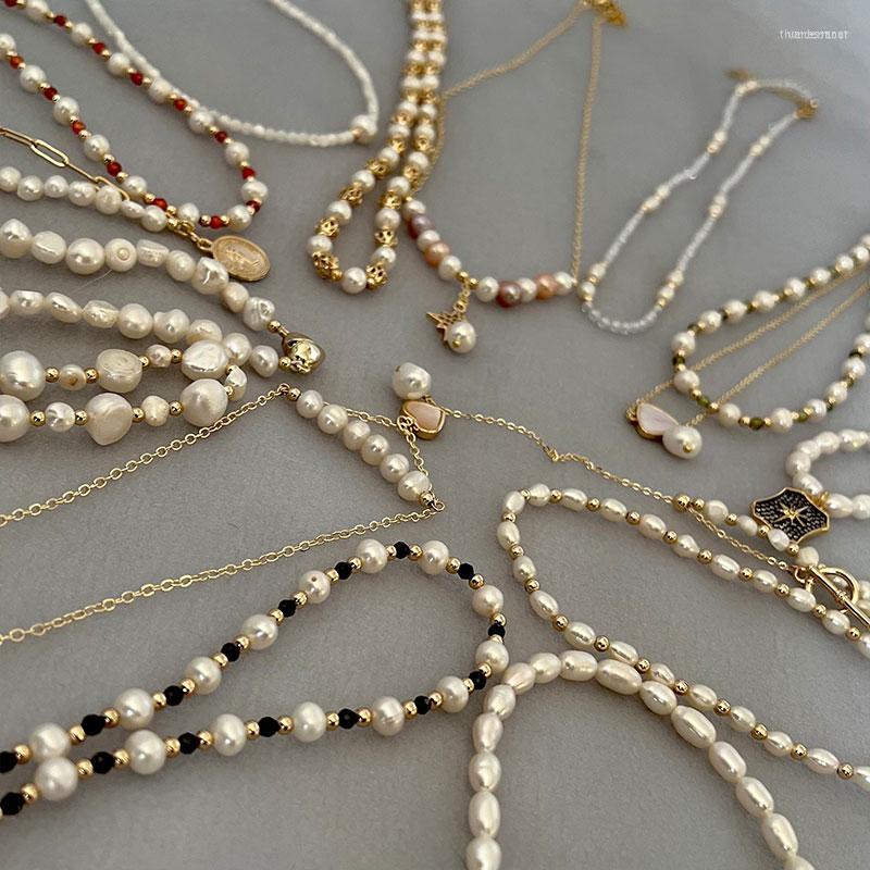 

Chains Multiple Styles Natural Freshwater Pearl Baroque Necklace