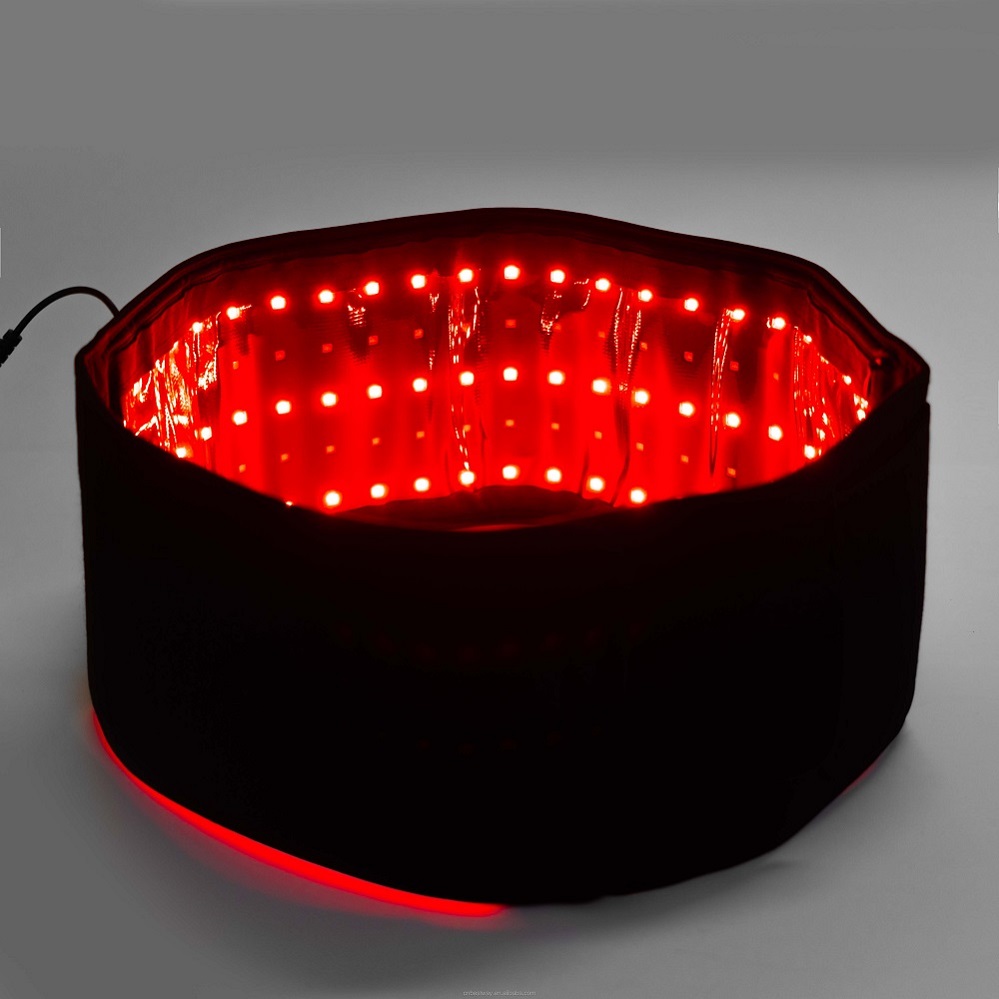 

660NM 850NM Red Infrared LED Light Therapy Belt Back Pain Relief Wrap Burn Fat Belt Slimming Machine Waist Heat Pad Full Body