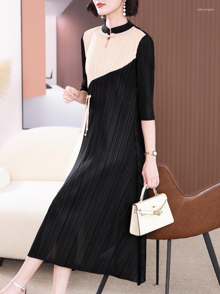 

Casual Dresses Elegant Chinese Style Dress Red Long Mother's Spring High-end Exquisite