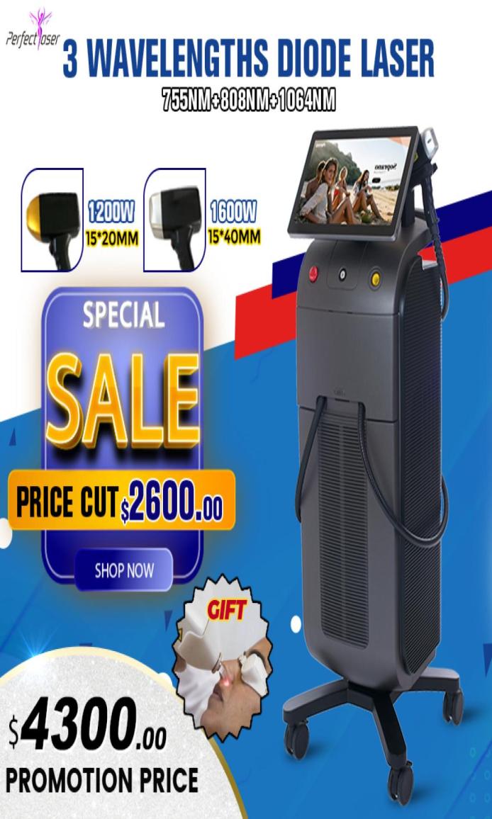 

2022 Germany titanium Diode Laser Hair Removal Machine plus 1600w 755nm 808nm 1064nm Laser 1800W Ice Platinum8852663