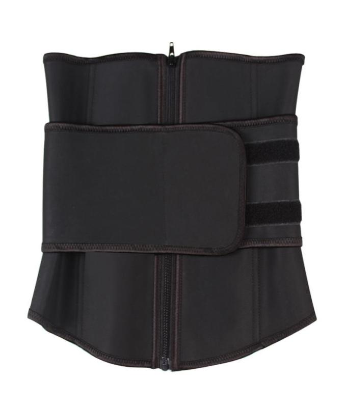 

Premium Quality Women Waist Trainer Sauna Sweat Band Black Neoprene Fabric Cincher Corset Body Shaper Tummy Abdomen Shapewear6768747