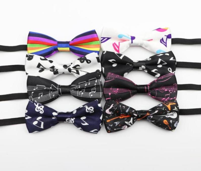 

Bow Ties Kids Music Tie Character Moustache Bowtie Children Camouflag Note Necktie Baby Polyester Butterfly Festival Striped TiesB9350161